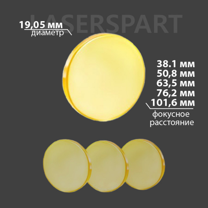 Линза CVD ZnSe Ø 19,05 мм