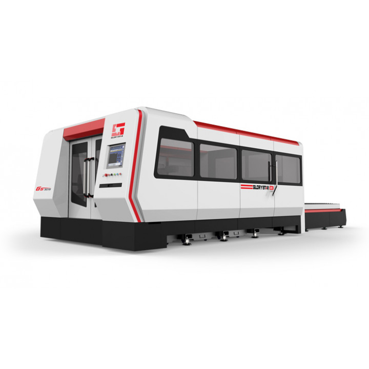 Волоконный станок Glory Star Laser GS-3015CE с закрытой кабиной и сменными паллетами
